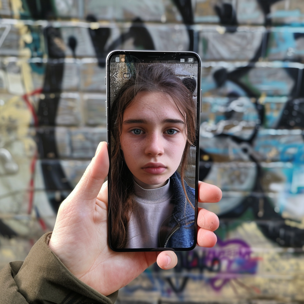Humen phone portrait concept visual