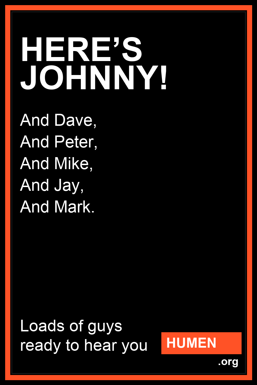 Humen poster: Here's Johnny