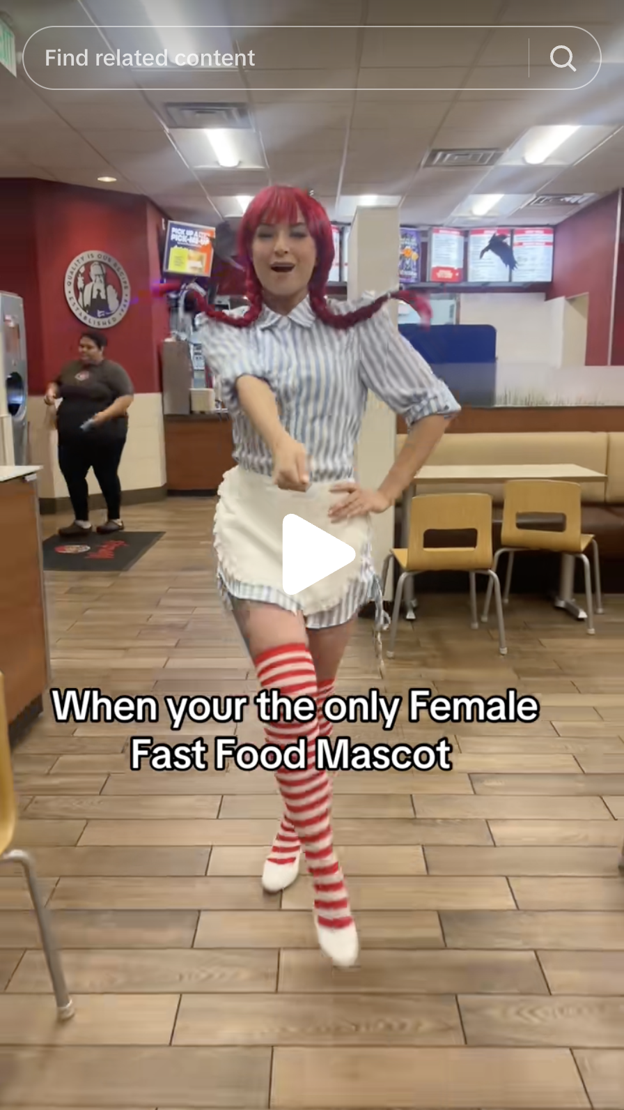 Wendy's New Girl in Class campus content visual